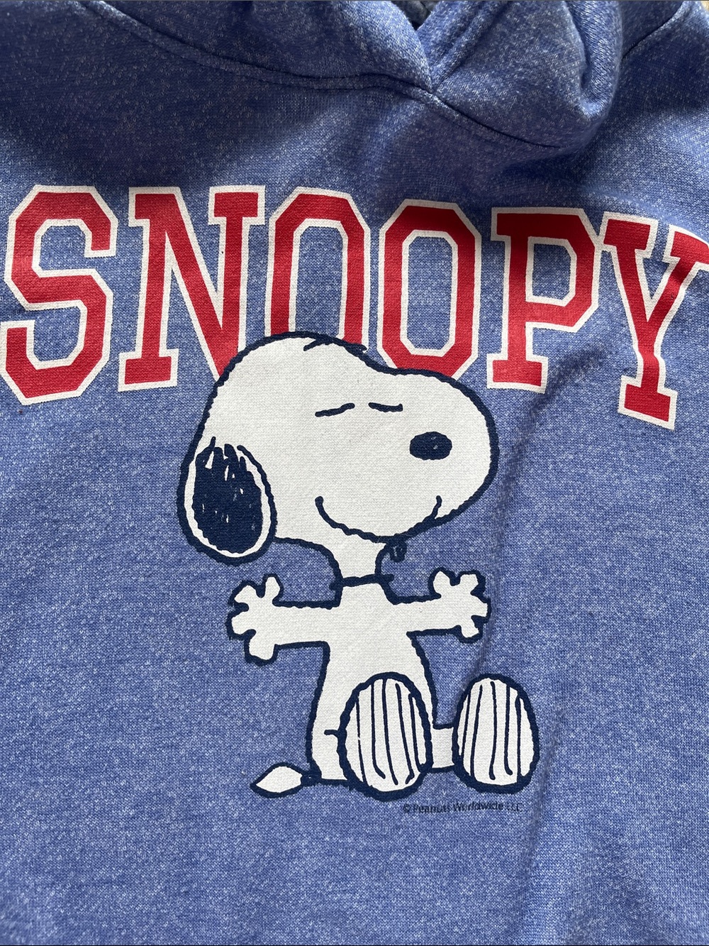 Peanuts Snoopy Blue Hoodie Size S - Picture 3 of 4